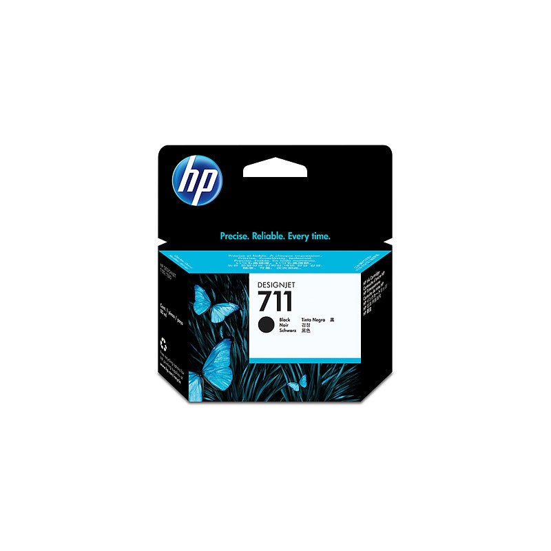 HP 711, Cartucho de tinta, Negro, Original
