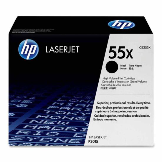 HP 55X, Tóner, Negro, Alto rendimiento (XL), Original