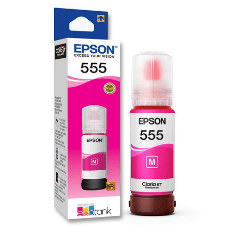 Epson T555, Botella de tinta (recarga), Magenta, Original