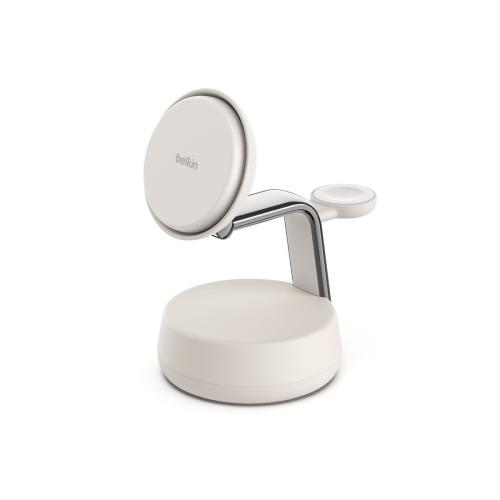Cargador Belkin Qi2 25W UltraCharge Pro, 3 en 1 Magnético (Lite)