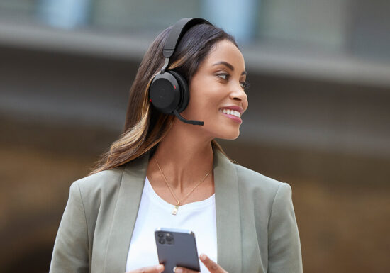 Jabra Evolve2 75, Diadema Profesional, ANC, Certificado Microsoft Teams