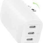 Cargador Belkin 67W, Universal, 3 Puertos USB