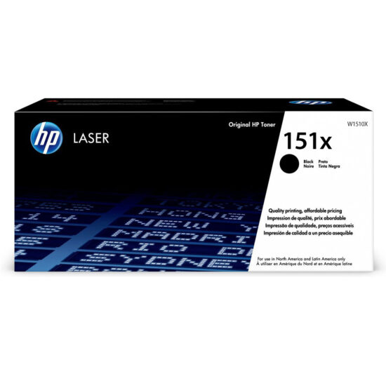 HP 151X Black Original LaserJet Toner Cartridge, Tóner, Negro, Original