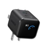 Cargador Anker Nano 45W Smart Display, USB-C, Plegable 180°, Negro